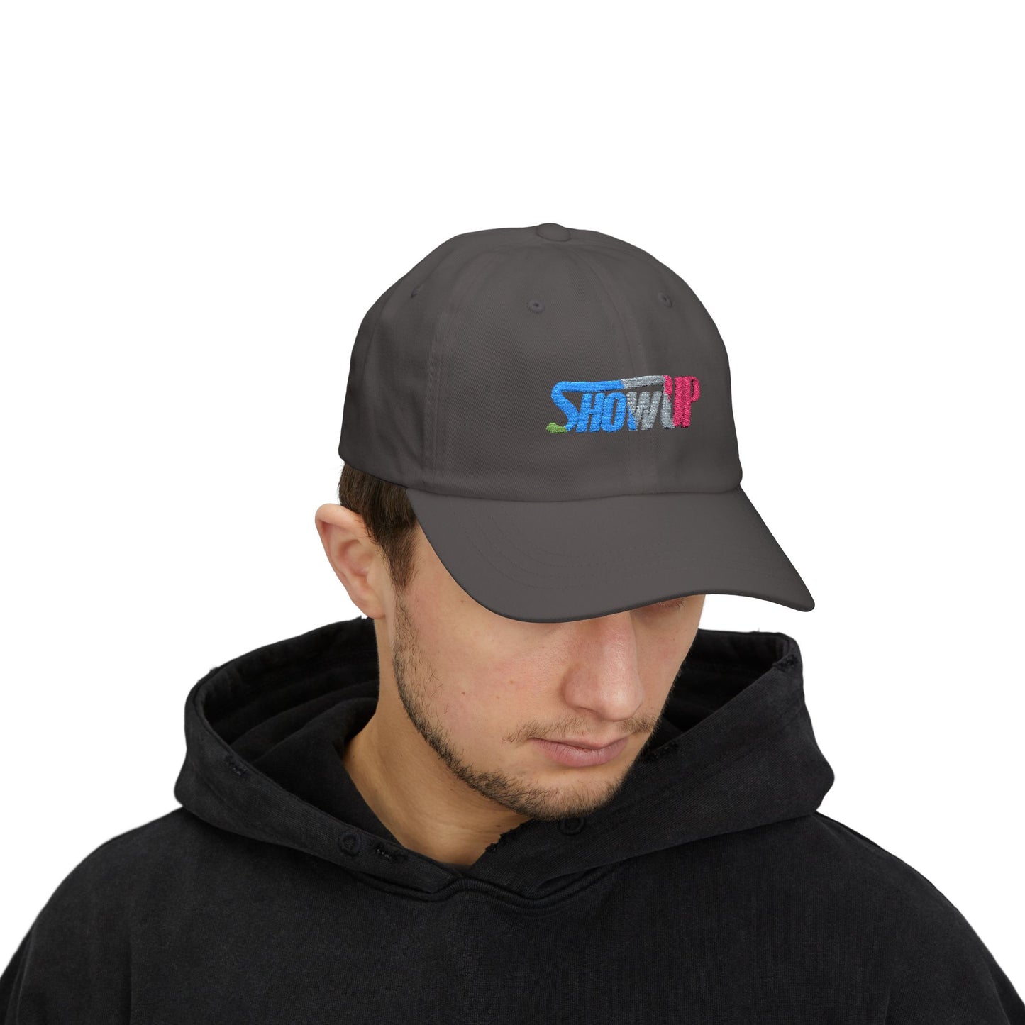 Classic Dad Cap - Show Up, Casual Cap for Dads, Gift for Father's Day, Trendy Dad Hat, Everyday Wearable Hat