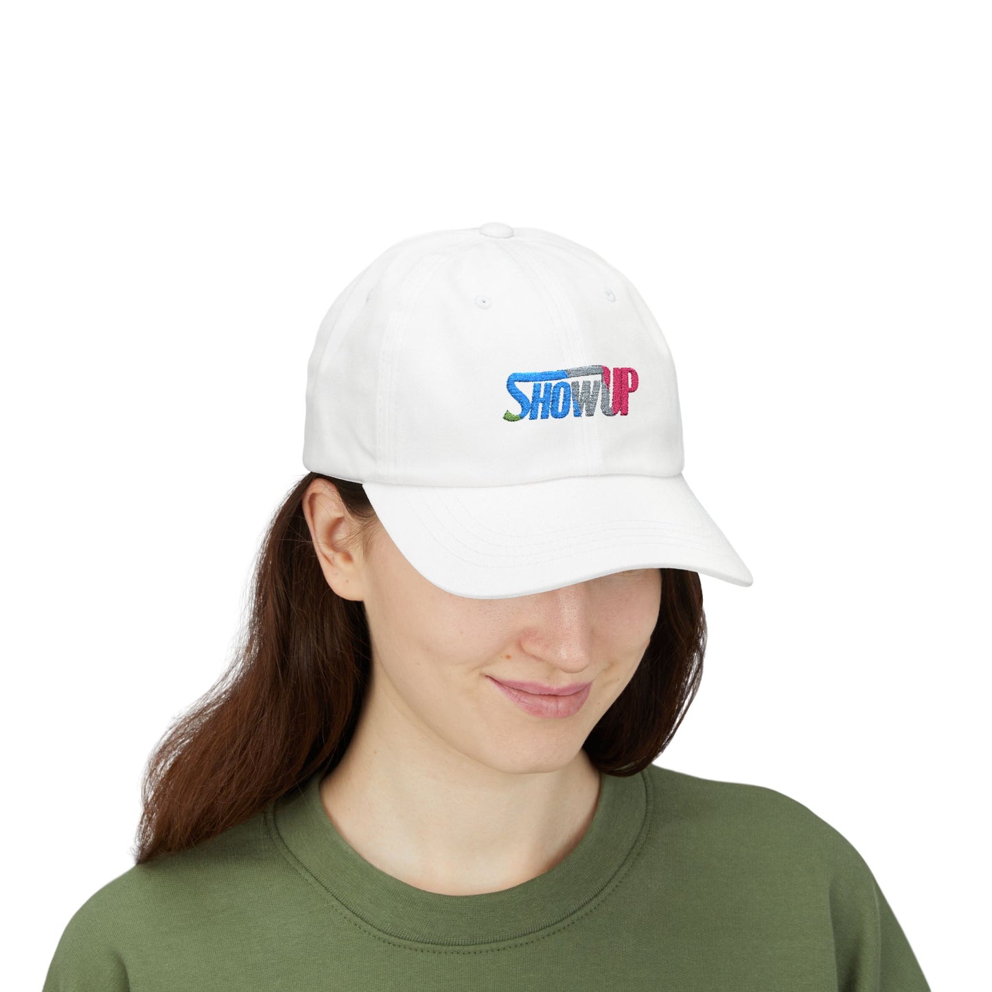 Classic Dad Cap - Show Up, Casual Cap for Dads, Gift for Father's Day, Trendy Dad Hat, Everyday Wearable Hat