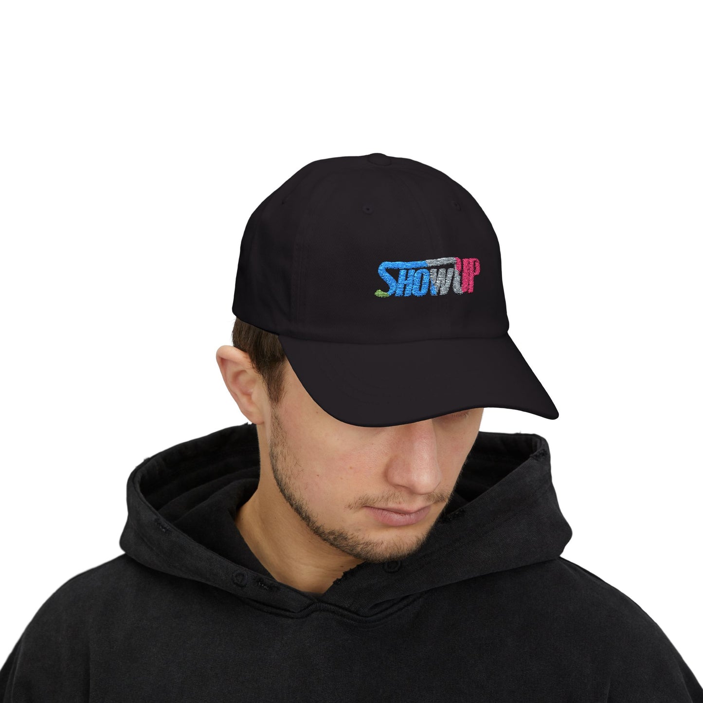 Classic Dad Cap - Show Up, Casual Cap for Dads, Gift for Father's Day, Trendy Dad Hat, Everyday Wearable Hat