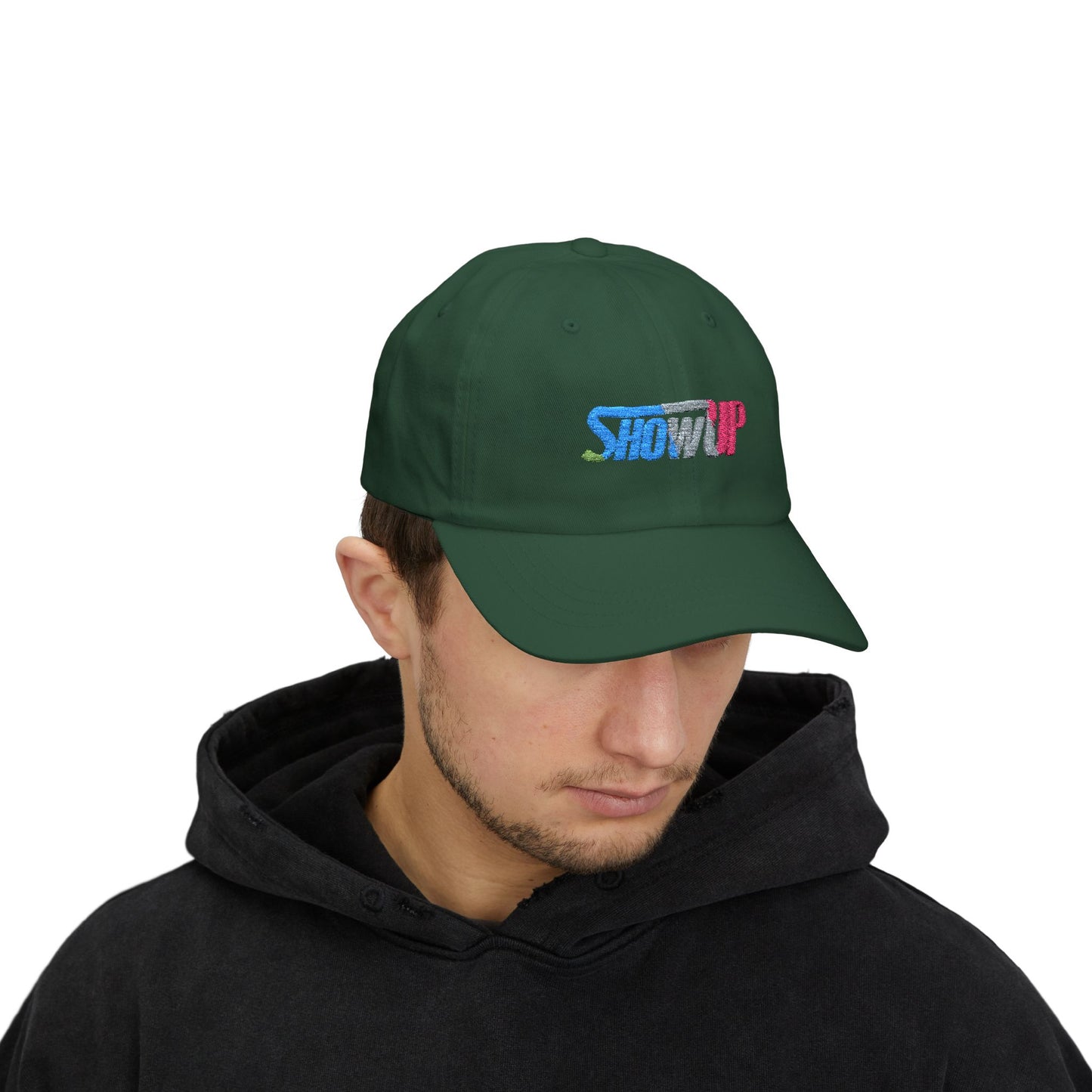 Classic Dad Cap - Show Up, Casual Cap for Dads, Gift for Father's Day, Trendy Dad Hat, Everyday Wearable Hat